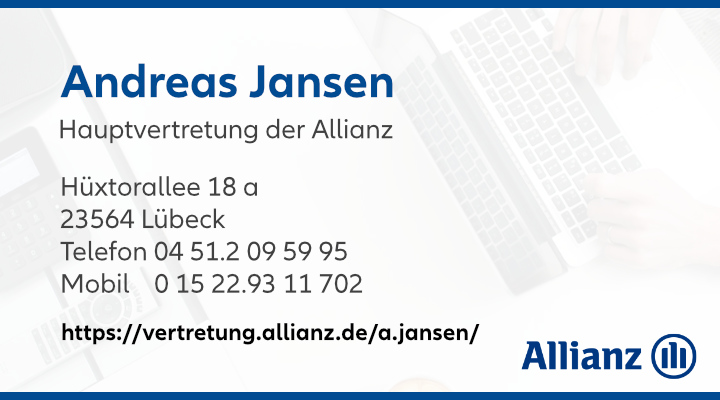 Anzeige Allianz Hauptvertretung - Andreas Jansen