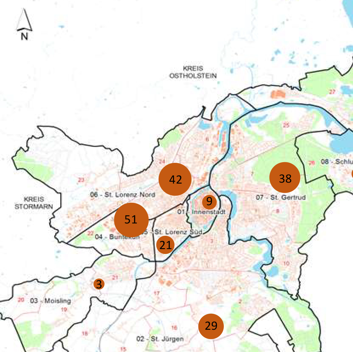 Lübeck veröffentlicht COVID-19-Fallzahlen der aktiv Erkrankten nach